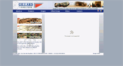 Desktop Screenshot of gillard-shelters.com